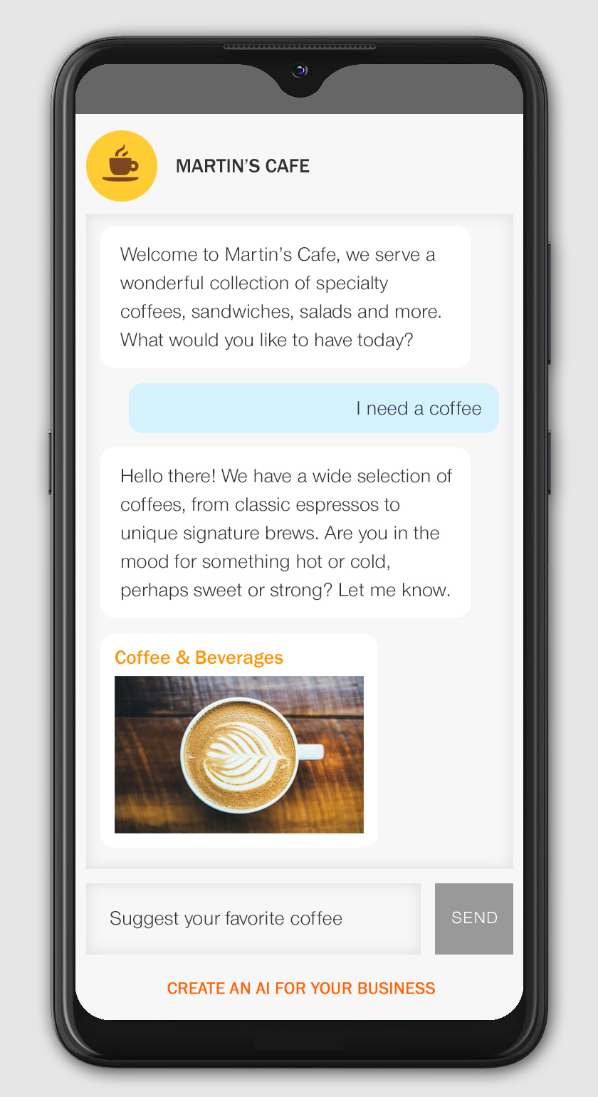 create a restaurant chatbot