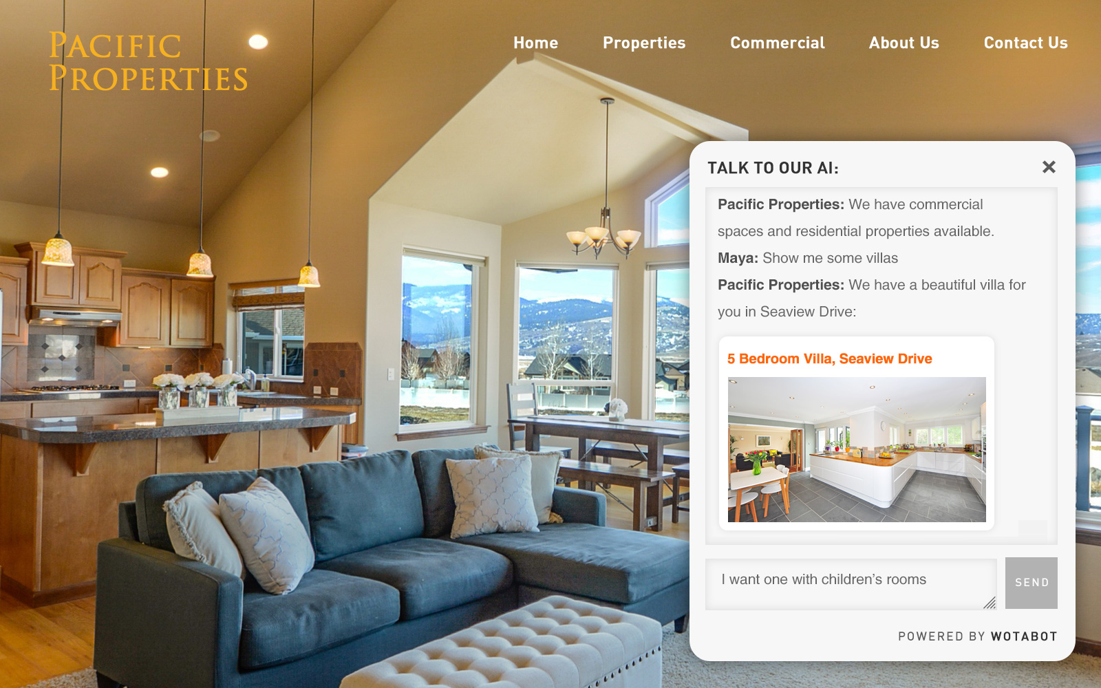 integrate an AI chatbot in your real estate website